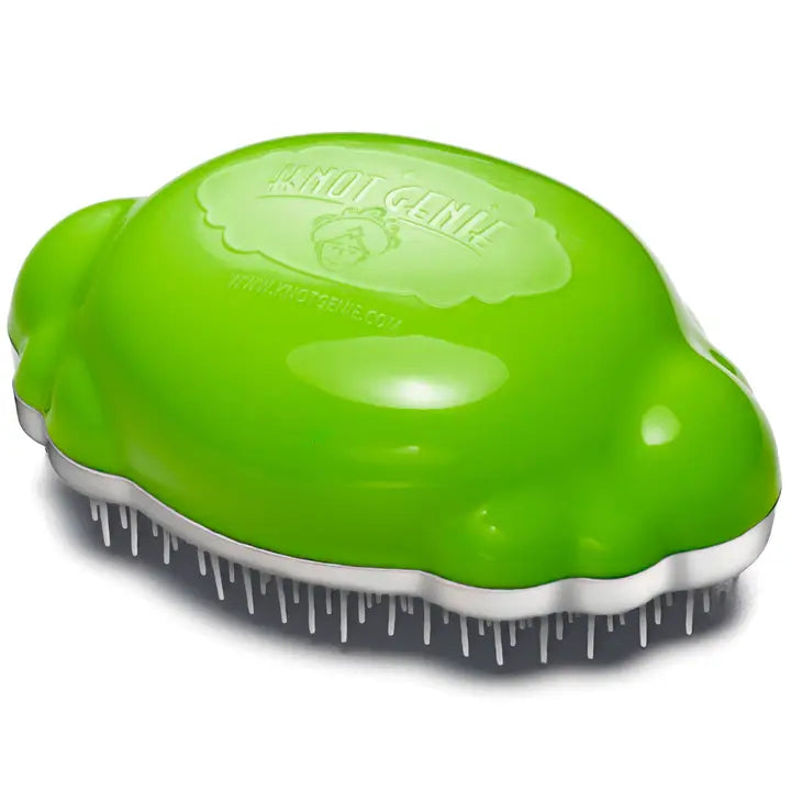 Knot Genie- Teeny Genie Travel Hair Brush Lovely Locks Lime