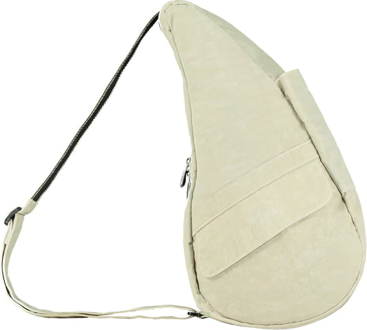 FINAL SALE- Ameribag Shoulder Bag Tote Distressed Nylon Small (Desert)