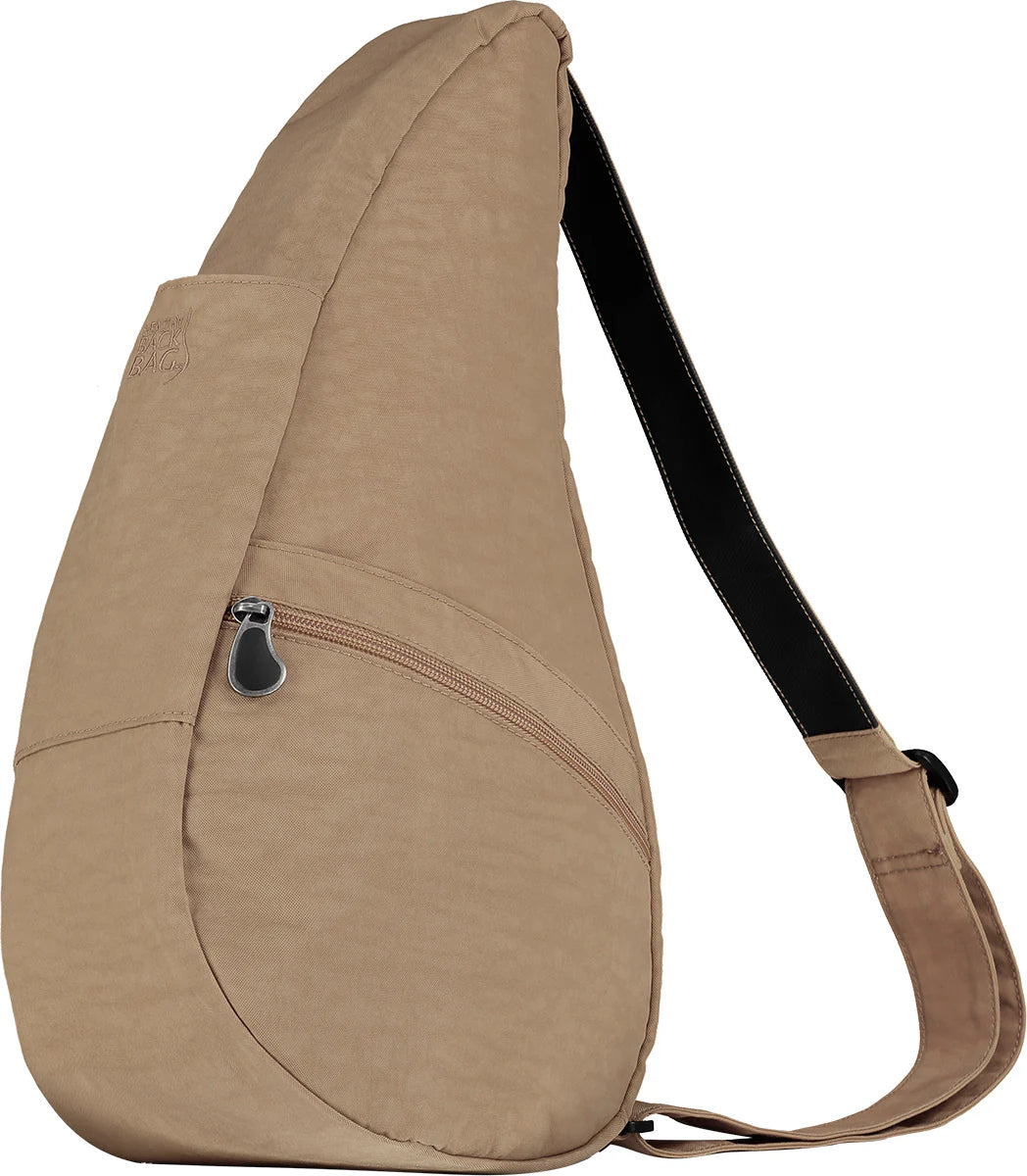 Ameribag 15" Healthy Back Bag Tote- Distressed Nylon - Extra Small- 6102 Taupe