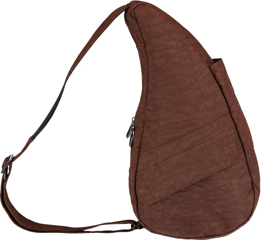 Ameribag 15" Healthy Back Bag Tote- Distressed Nylon - Extra Small- 6102 Brown