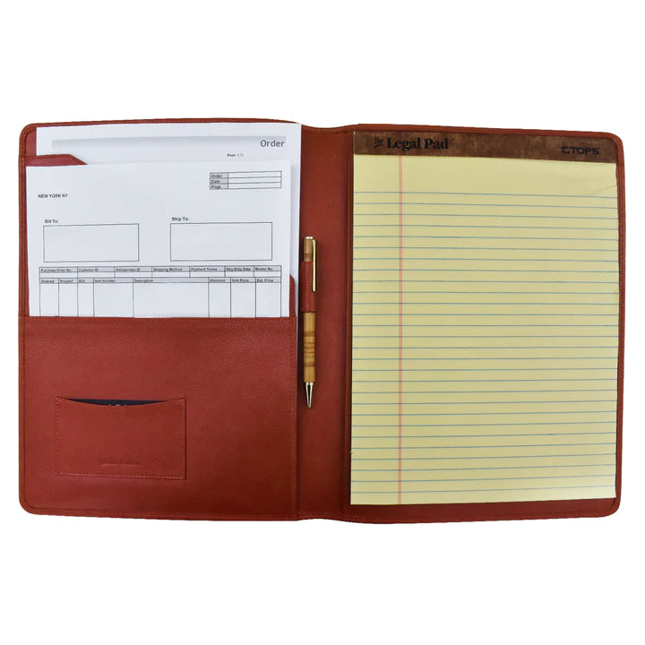 ili New York Leather Writing Padfolio/Portfolio- 6312
