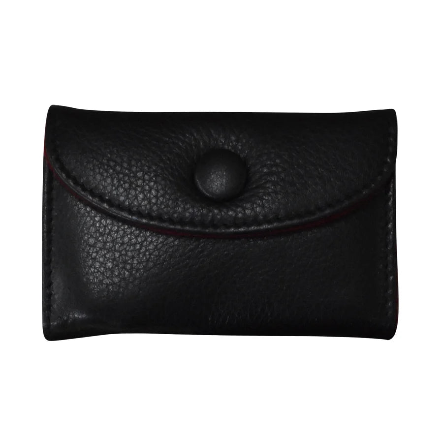 ili New York Leather Mini Jewelry Organizer Black Red