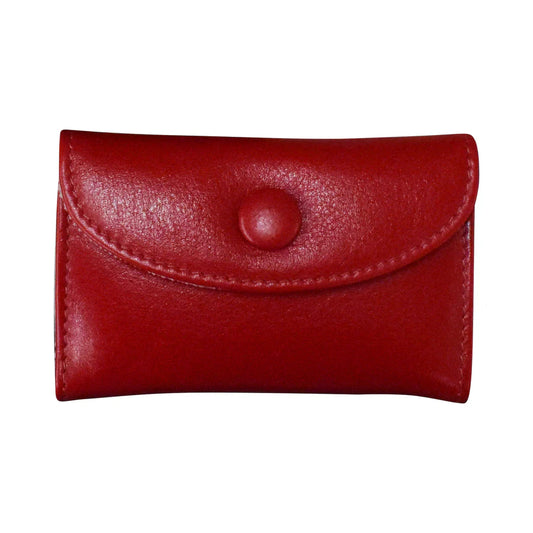 ili New York Leather Mini Jewelry Organizer 6319 Red Cream