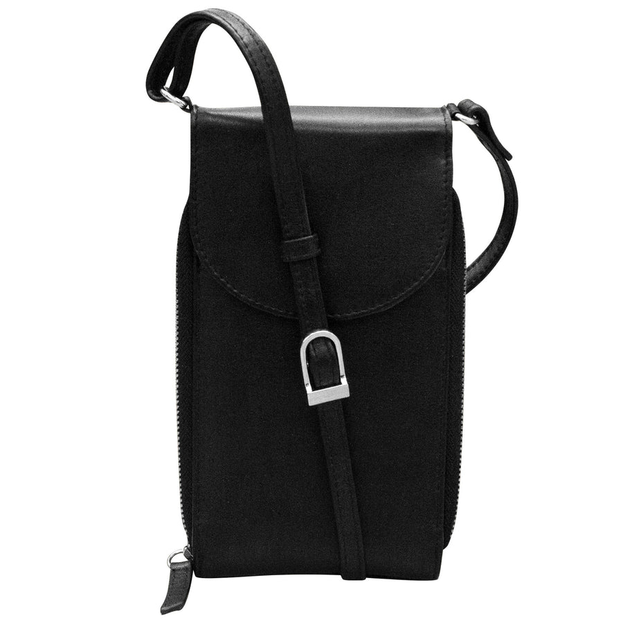 ili New York Leather RFID Accordion Phone Bag 6321