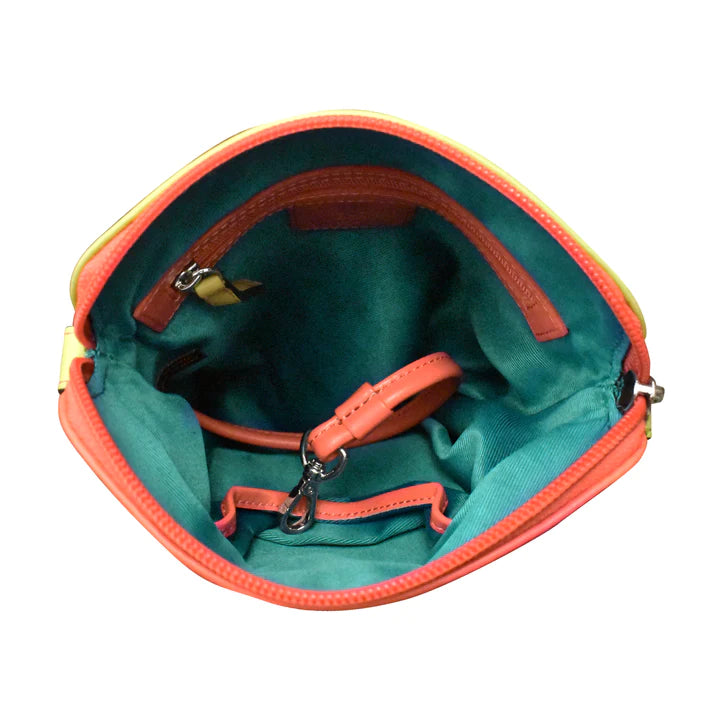 ili New York Leather RFID Small Crossbody Organizer- 6330