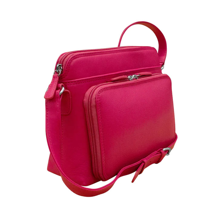 ili New York - RFID blocking Leather Crossbody Organizer - 6333