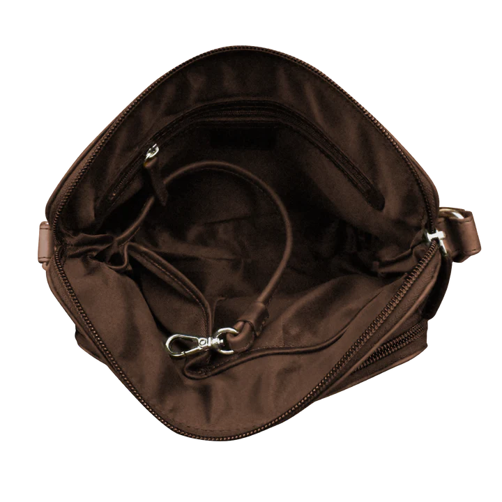 ili New York - RFID blocking Leather Crossbody Organizer - 6333