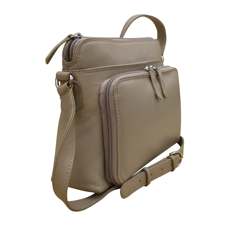 ili New York - RFID blocking Leather Crossbody Organizer - 6333