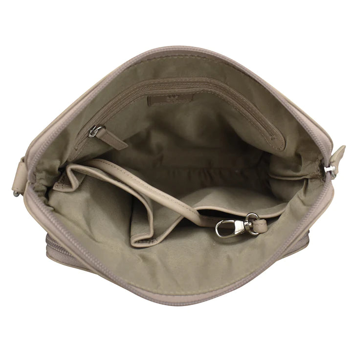 ili New York - RFID blocking Leather Crossbody Organizer - 6333