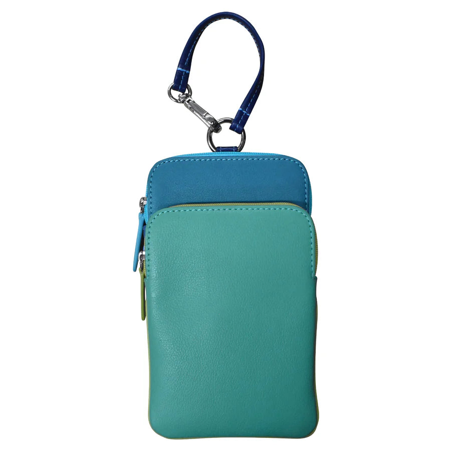 ili New York Leather Phone Case Bag Charm Serenity Multi