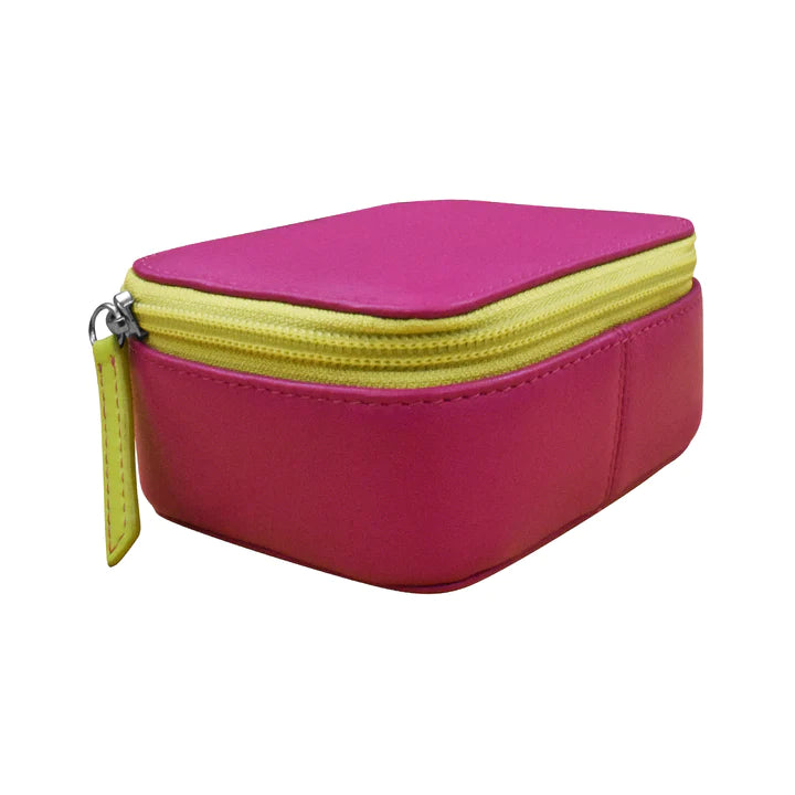 ili New York Leather Travel Jewelry Box- 6391 Orchid Pear