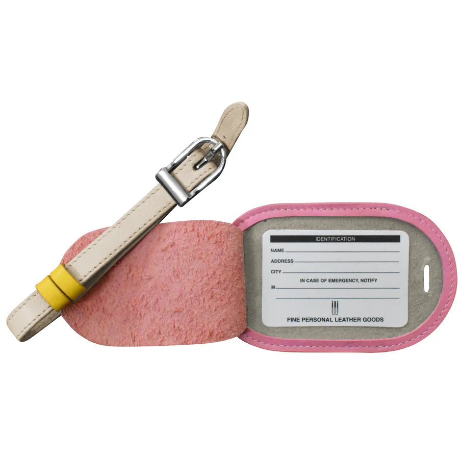 ili New York Round Leather Luggage Tag