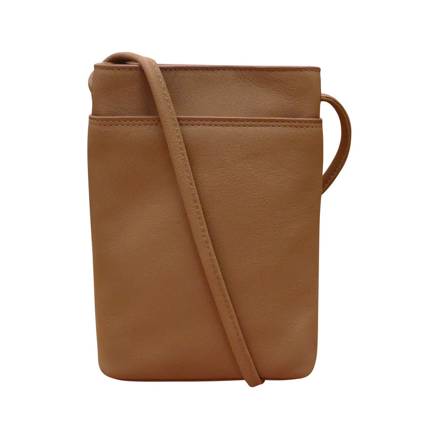 ili New York Leather Open Top Mini Sac Crossbody