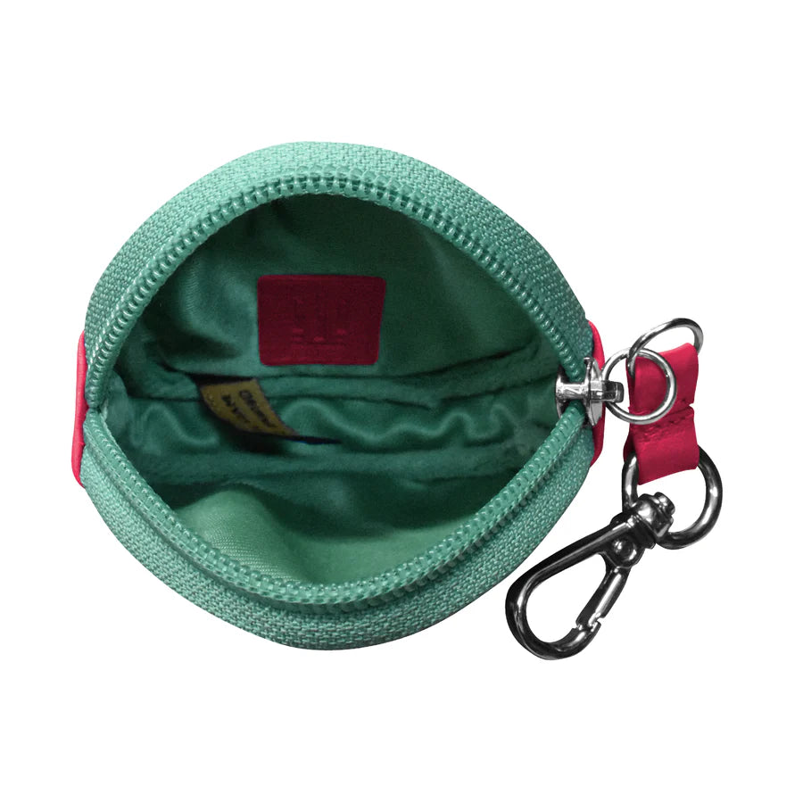 ili New York Leather Round Coin Pouch Bag Charm