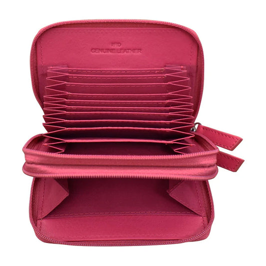 ili New York RFID Accordian Case Leather Wallet- 6714