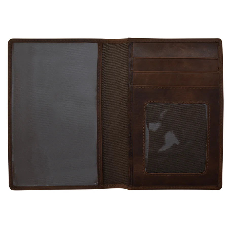 ili New York RFID Leather Passport Wallet- 6753