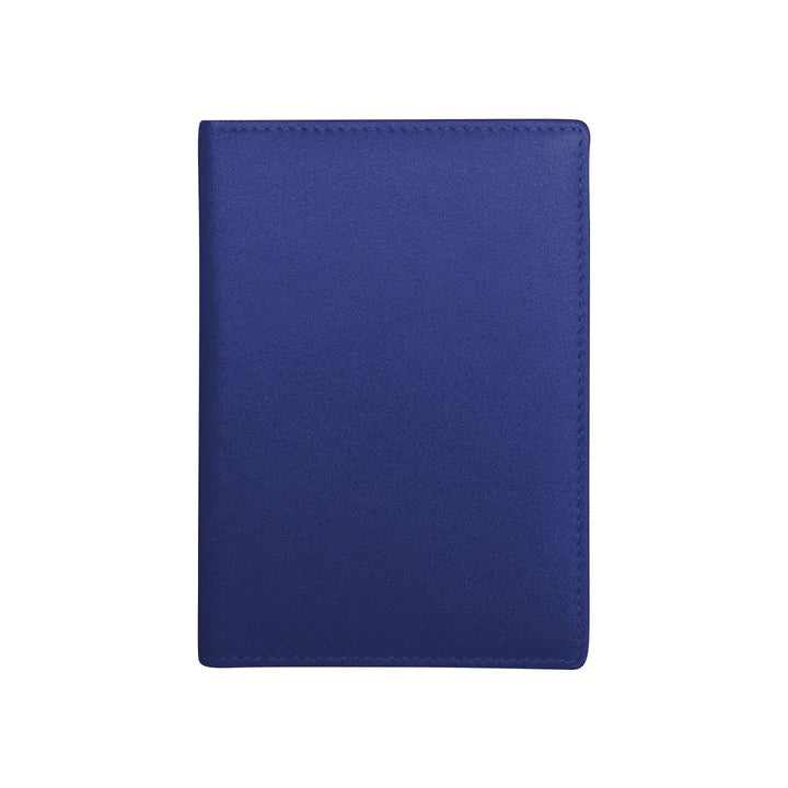 ili New York RFID Leather Passport Wallet- 6753 Cobalt