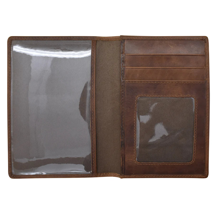 ili New York RFID Leather Passport Wallet- 6753