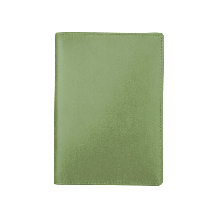 ili New York RFID Leather Passport Wallet- 6753 Sage