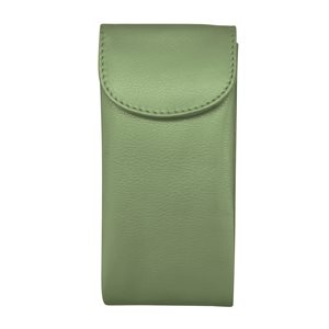 ili New York - Leather Double Eyeglass Case- 6470 Sage