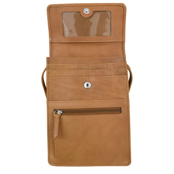 ili New York - RFID blocking Leather Organizer on a String - Large- 6824