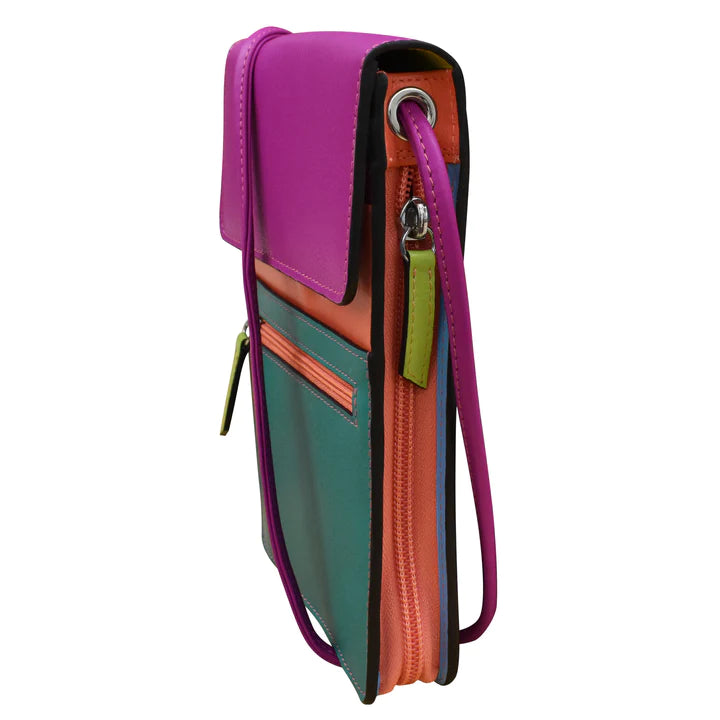 ili New York - RFID blocking Leather Organizer on a String - Large- 6824