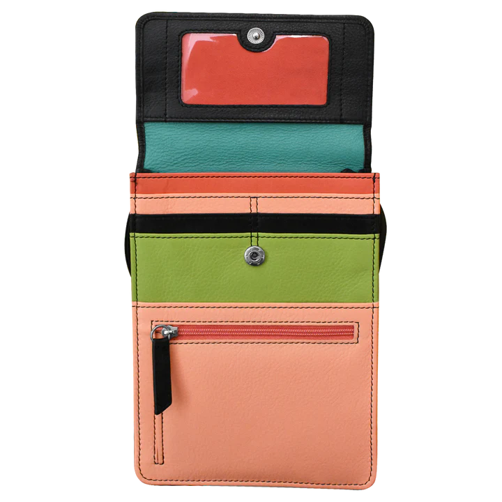 ili New York - RFID blocking Leather Organizer on a String - Large- 6824