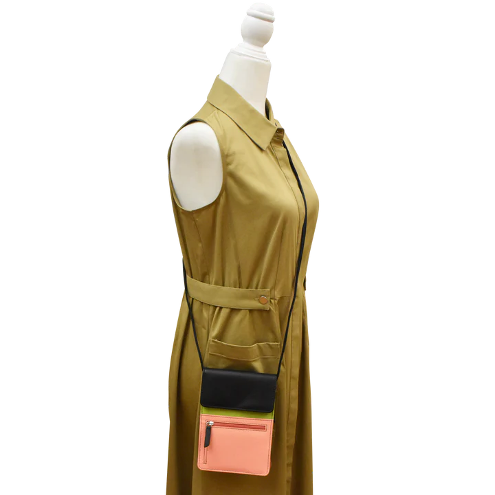 ili New York - RFID blocking Leather Organizer on a String - Large- 6824