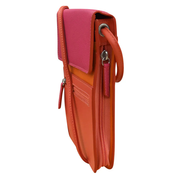 ili New York - RFID blocking Leather Organizer on a String - Large- 6824