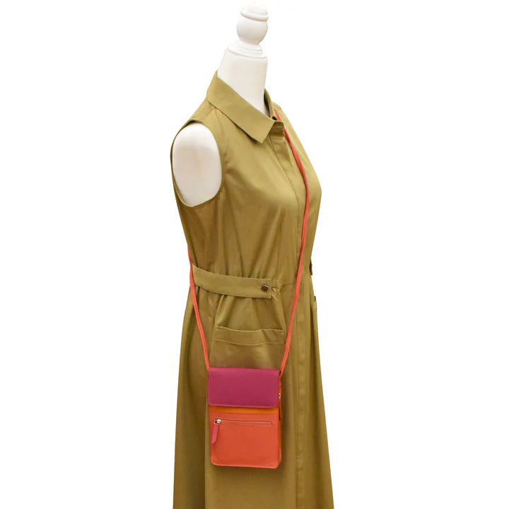 ili New York - RFID blocking Leather Organizer on a String - Large- 6824