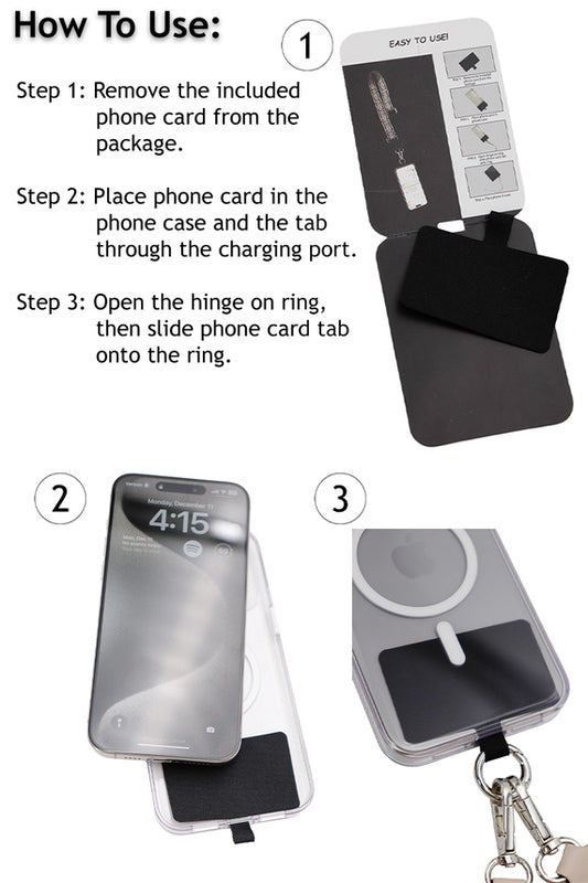 Smartphone Crossbody Lanyard With Detachable Zippered Pouch