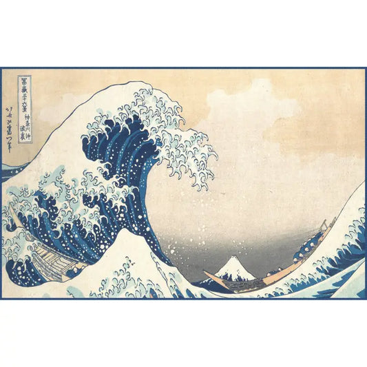 Raincaper Beach Towel with Carrying Pouch Hokusai "the Great Wave"
