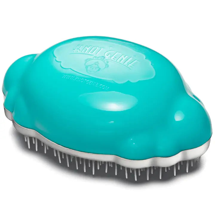 Knot Genie- Teeny Genie Travel Hair Brush Aquamarine