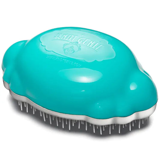 Knot Genie- Teeny Genie Travel Hair Brush Aquamarine