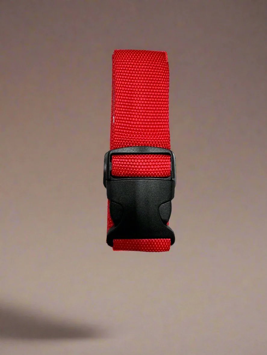 Thin Luggage Strap- 36-78 inch Red