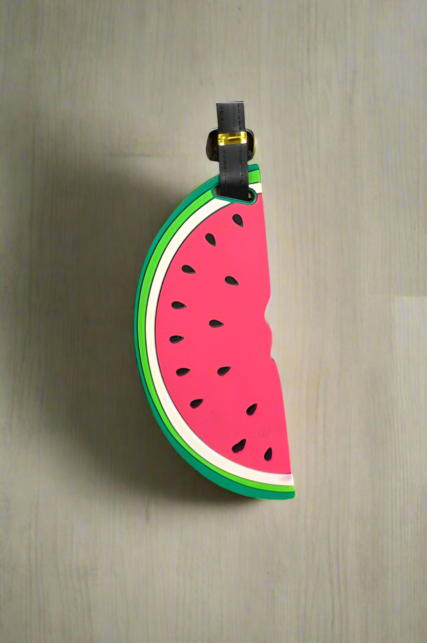 Silicone Luggage Tag- Watermelon Slice