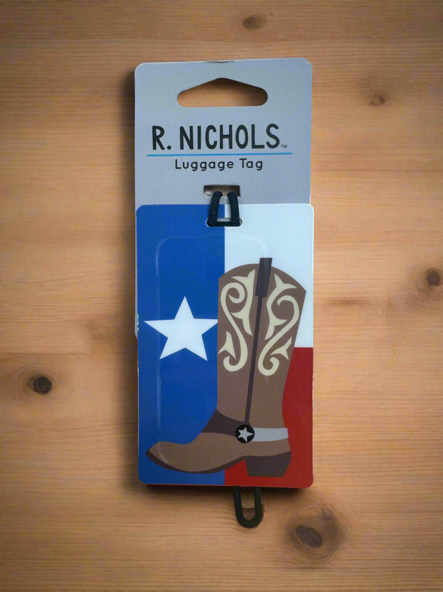 R. NICHOLS Placard Luggage Tag Boot