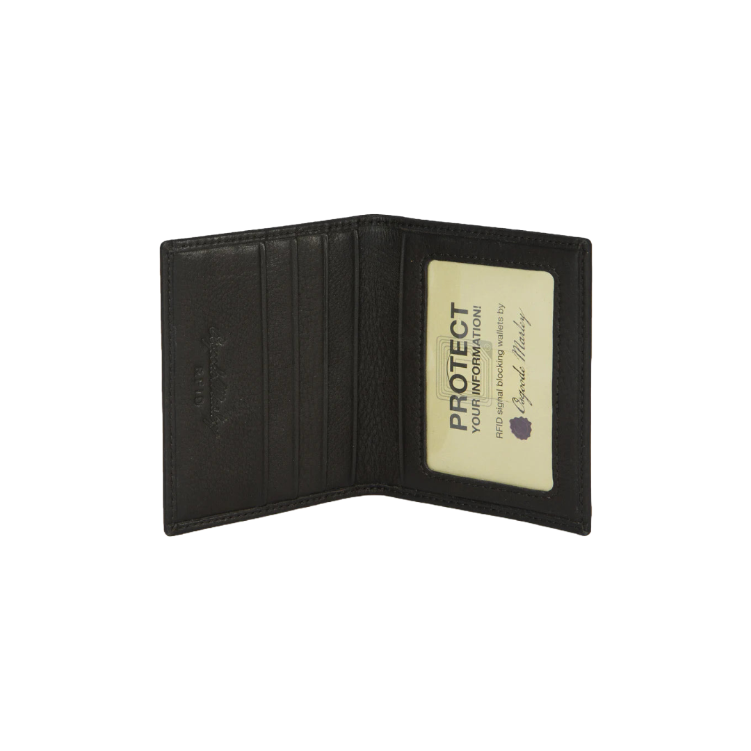 Osgoode Marley Leather RFID Card Case Wallet- 1204 Black