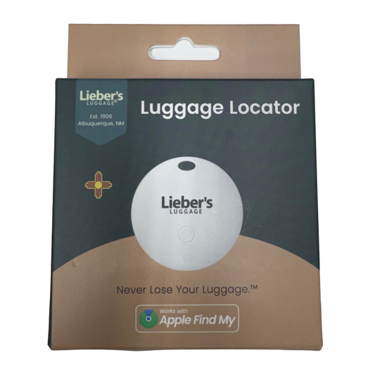 Luggage Locator- Works with Apple Find My- Rechargeable 3 Month Battery White
