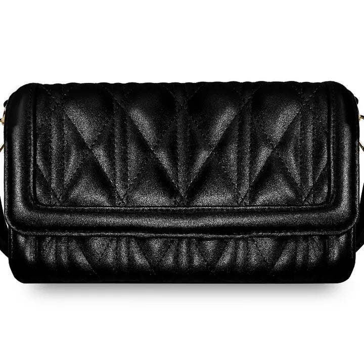 Save The Girls Vegan Cleo RFID Touchscreen Phone Crossbody Black