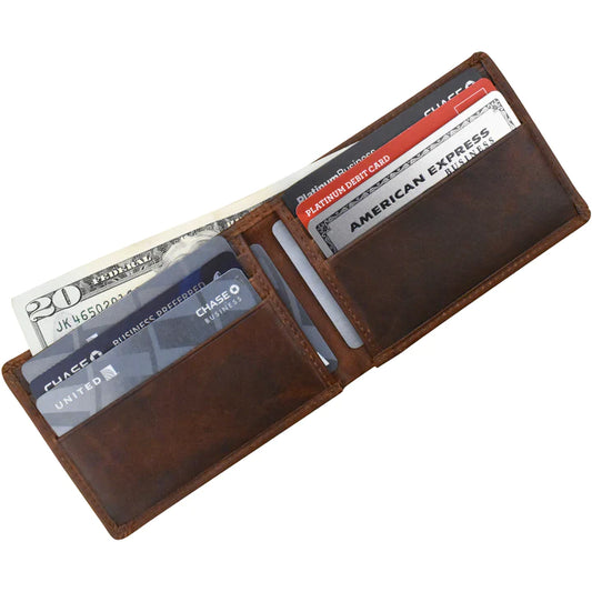 ili New York Leather RFID Compact Bifold - 7001