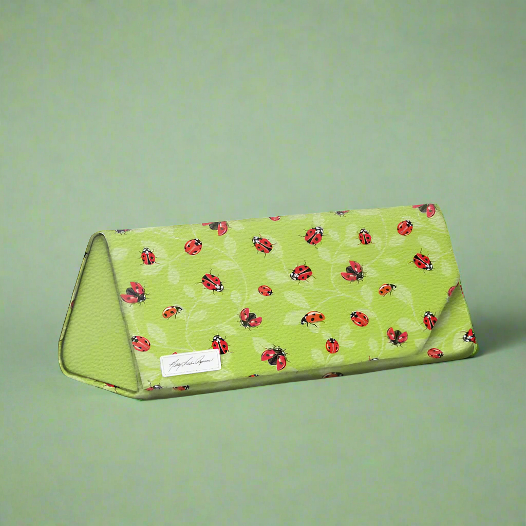 Monarque Eyeglass Case- Mary Lake Collection Ladybugs