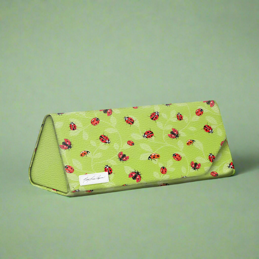 Monarque Eyeglass Case- Mary Lake Collection Ladybugs