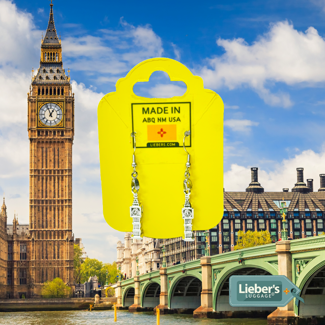 Lieber's Luggage® Lab- Earrings Handcrafted in ABQ NM Big Ben