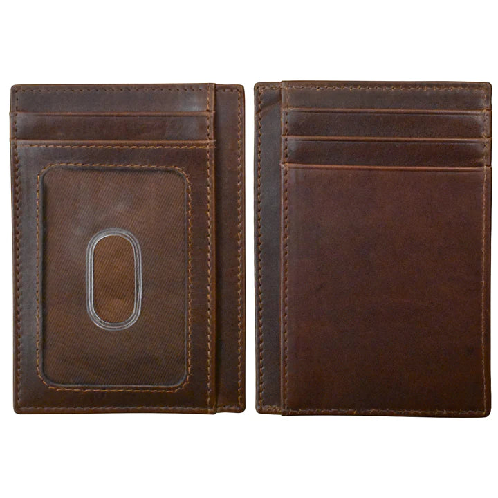 ili New York Leather RFID Pocket I.D. Card Case -7176