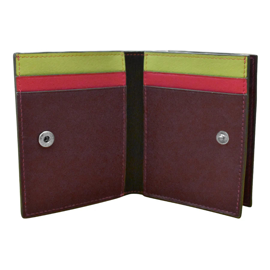 ili New York -Leather RFID blocking Small Snap Wallet- 7177