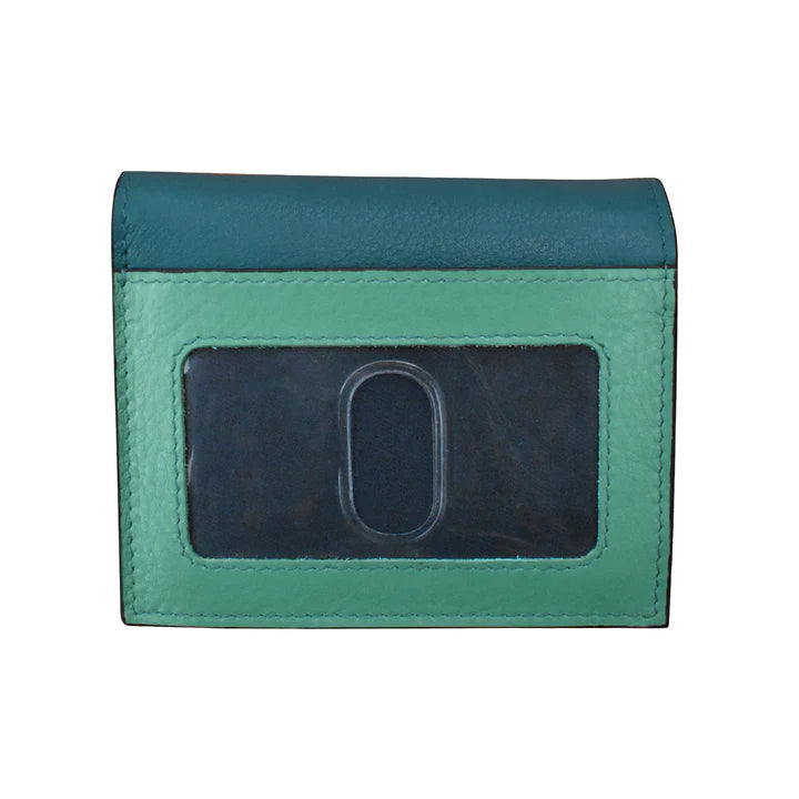 ili New York -Leather RFID blocking Small Snap Wallet- 7177 Serenity Multi