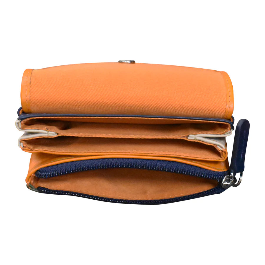 ili New York Leather Small Card and Coin Purse Wallet