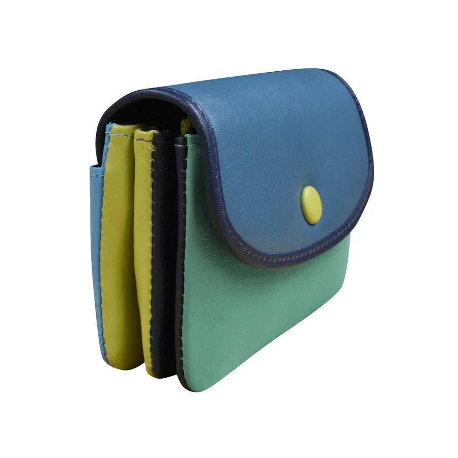 ili New York Leather Small Card and Coin Purse Wallet