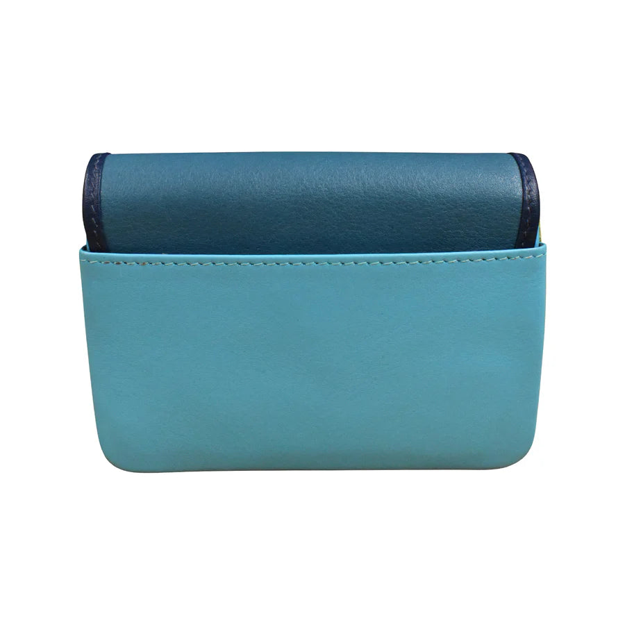 ili New York Leather Small Card and Coin Purse Wallet